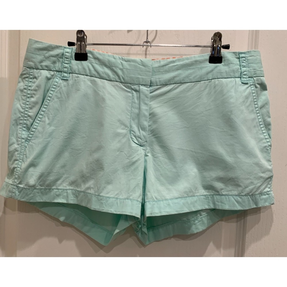 J Crew Soft Green Chino Broken-In‎ Shorts Sz 10